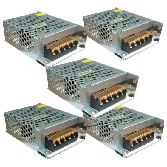 Kit 5 - Fonte Chaveada 12v - 5a Colmeia Bivolt- 5uni