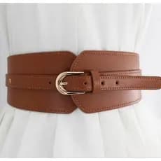 Cinto Elástico Feminino Elegante Retrô Com Fivelas Ajustáveis