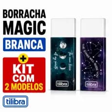 Borracha Goma Branca Magic Tilibra Escolar Macia Apagar Lápis Não Mancha Papel Envio Rápido