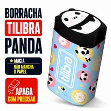 Borracha Goma Branca Tilibra Panda Escolar Macia Não Mancha Papel Alta Precisão Apagar Lápis Envio Rápido