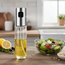 KIT Borrifador de Azeite 100ml Vidro Spray Unifome Pulverizador Culinário Premium
