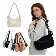 Bolsa de Grande Capacidade para Todos de Ombre Moda-Vendida com Pingente Novo 2026