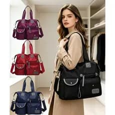 Bolsa Transversal Feminina de Nylon | Grande Capacidade, Repelente à Água,Bolsa Maternidade Feminina