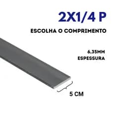 Barra Chata 2x1/4 P (50cmX6mm) Escolha o Comprimento - Ferro Chato