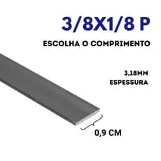 Barra Chata 3/8x1/8 P (9X3mm) Escolha o Comprimento - Ferro Chato