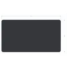 Mouse Pad 18X33 CM PRETO.
