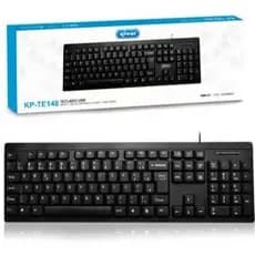 Teclado Knup com cabo USB.