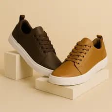 Kit 2 Pares Tênis Casual Masculino Minimalista Antiderrapante Dia a Dia - Envio Imediato Relâmpago