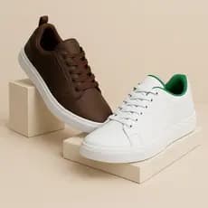 Kit 2 Pares Tênis Casual Masculino Texturizado Básico- Envio Imediato Relâmpago