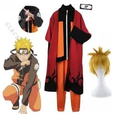 Anime Naruto Clássico Cosplay Traje De Para Crianças Calças De Casaco De Menino Manto De Peruca Vestimenta De Cabeceira