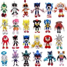 Sonic The Hedgehog Shadow Amy Rose Knuckle Tail Silva Plush Toy Cartoon Boneca De Pelúcia Recheada Suave Presente Para C