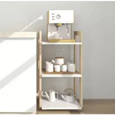 Fruteira Organizador em Madeira Pinus com Base – Rack de Cozinha Resistente e Decorativo
