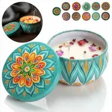 Vela Aromática Lembrancinha em Cera Vegetal Aromas Premium Relaxantes SPA Relaxamento