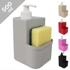 Dispenser Multiuso Sabão Detergente Líquido Porta Esponja Bucha Organizador Cozinha Pia
