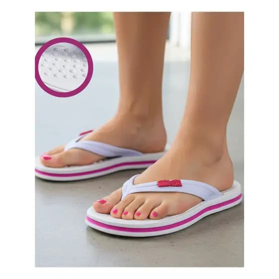 Chinelo Feminino Ortopédico Conforto Extremo Leve Flexível e Seguro