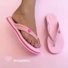 Sandalia Chinelo Feminina Ortopedica Antiderrapante Coração ideal para o dia a  dia Moda Verão Praia Mar