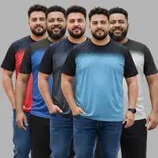 KIT5  Camisetas-Camisas Plus Size-G1-G2-G3 Masculina DRYFIT P/Academ Exercícios-Cicclismo