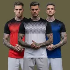 kit3 Camisetas SizeM-G-GG--G1-G2-G3 Masculina DRYFIT P/Academ Exercícios-Corrida-Cicclismo