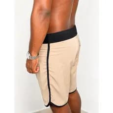Bermuda Masculina Exercício Lisa Leve Tactel Short Praia Elastano Surf Casual Piscina