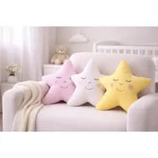 Almofada ESTRELA Decorativa  Enfeite Infantil 100% Algodão enfeite cama, berço
