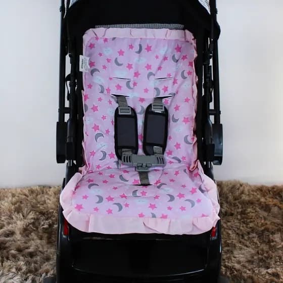 Capa Para Carrinho Acolchoado Macio Menino Menina Varias estampas