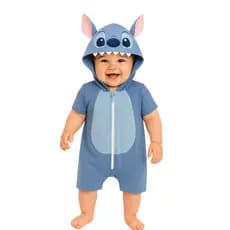 Macacão Infantil Para Bebê Criança Pijama Personagem Stitch Fantasia