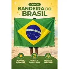 Canga copa 2026 praia brasil moda verão beach bandeira do brasil praia