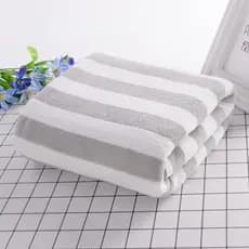 Toalha de Banho Listrada 70x140cm Toalhas para Banheiro Absorvente e Macia