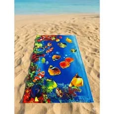 KIT´S COM  12 TOALHAS DE PRAIA PISCINA NÃO GRUDA NA AREIA 140X70 CM PEIXINHO