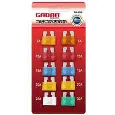 Kit com 10 Fusíveis Automotivo 12V