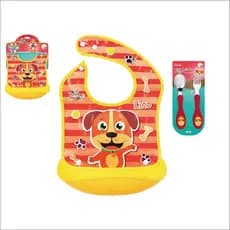 Talher Infantil e Babador c/pega Migalhas