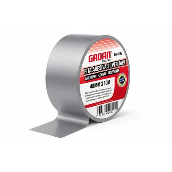 SILVER TAPE FITA ADESIVA 10 metros - 48MM X 10M