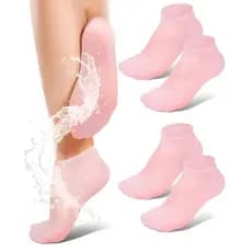 Meias De Silicone Para O Cuidado Dos Pés Gel Hidratante Anti-Rachaduras Removedor De Pele Morta