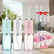 Irrigador Bucal USB Recarregável – Jato de Água e Função Fio Dental
