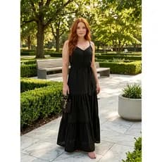 Vestido Longo Feminino Três Marias Alcinha Com Botões Moda Blogueira Verão Envio Imediato