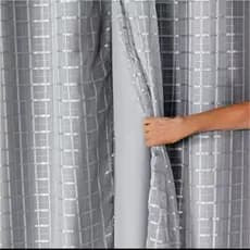 Cortina Prata 4,00x2,80m Tecido Microfibra com Voil Xadrez ou Liso – Várias Cores