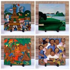 Kit Azulejo Decorativo 2 - Tarsila do Amaral