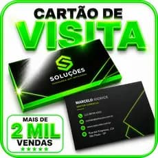 Cartões de visita Personalizados para empresa  300gr F/V - Brilho 1 face / Entrega Rápida / 50 100  500 Unid