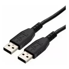 Cabo Usb A Macho Para Usb A Macho 2.0 2 Metros Preto