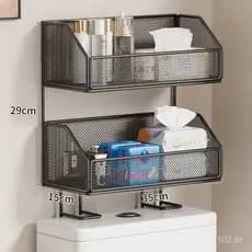 Prateleira de armazenamento para banheiro, prateleira multifuncional para banheiro e lavabo, ferramenta de armazenamento