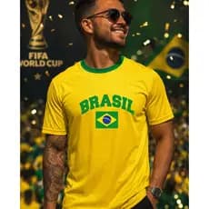 Camiseta Dry Fit Para Treino Academia Camisa Brasil Copa Do Mundo 2026