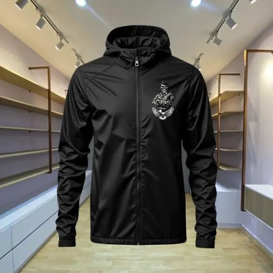 Jaqueta Impermeavel Masculino Casaco Corta Vento Premium Caveira Bope Policia