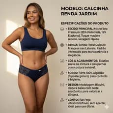 Kit 10 Calcinhas de Renda Sensual Microfibra Fio Duplo Leve Tecido Confortável
