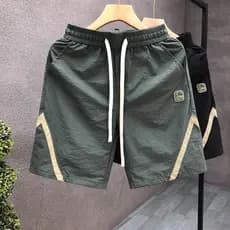 Americano Retro macacão All-Match Shorts masculino solto Casual calças cortadas estilo fino esportes médio 7/8