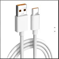 Cabo de carregamento USB-A para USB-C 1 m com condutor em cobre puro, transferência de dados rápida,