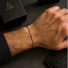 Pulseira Masculina Folheada