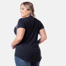 Blusa Feminina Plus Size Tampa Bumbum Comprida Básica Conforto 1126-Drop