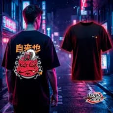 Camiseta Anime Naruto Jiraiya Sapo Mestre Oversized Premium Streetwear / Academia / Casual