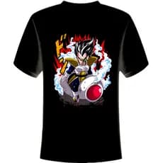 Camiseta Oversized 100% Algodão Vegeta DBZ Anime / Academia / Casual