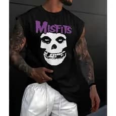 CAMISETA REGATA MACHÃO OVERSIZED MASCULINO 100% ALGODÃO ESTAMPADO LANÇAMENTO LONGLINE UNISSEX TREINO